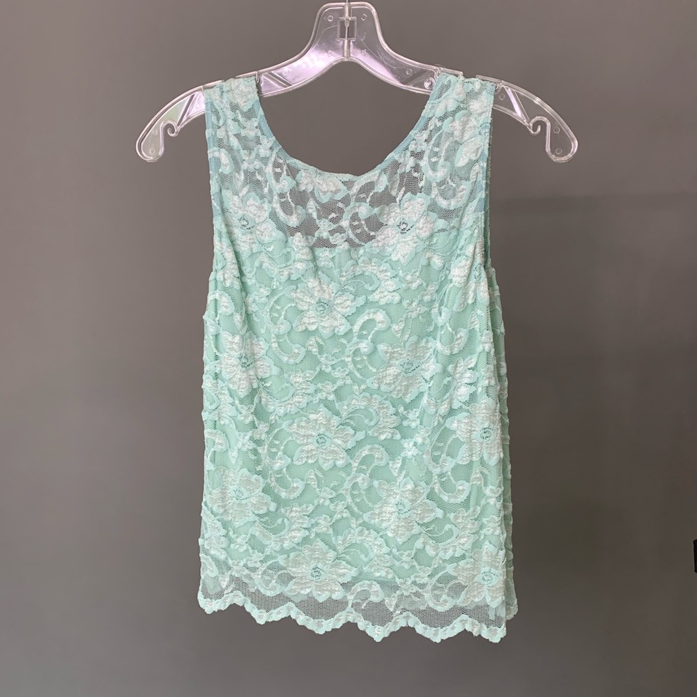 Aqua green top